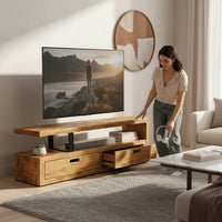 Meuble TV Extensible en Manguier Massif Modulable