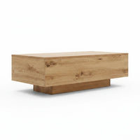 Table Basse en Bois d'Ingénierie 100 cm – Effet Vieux Bois