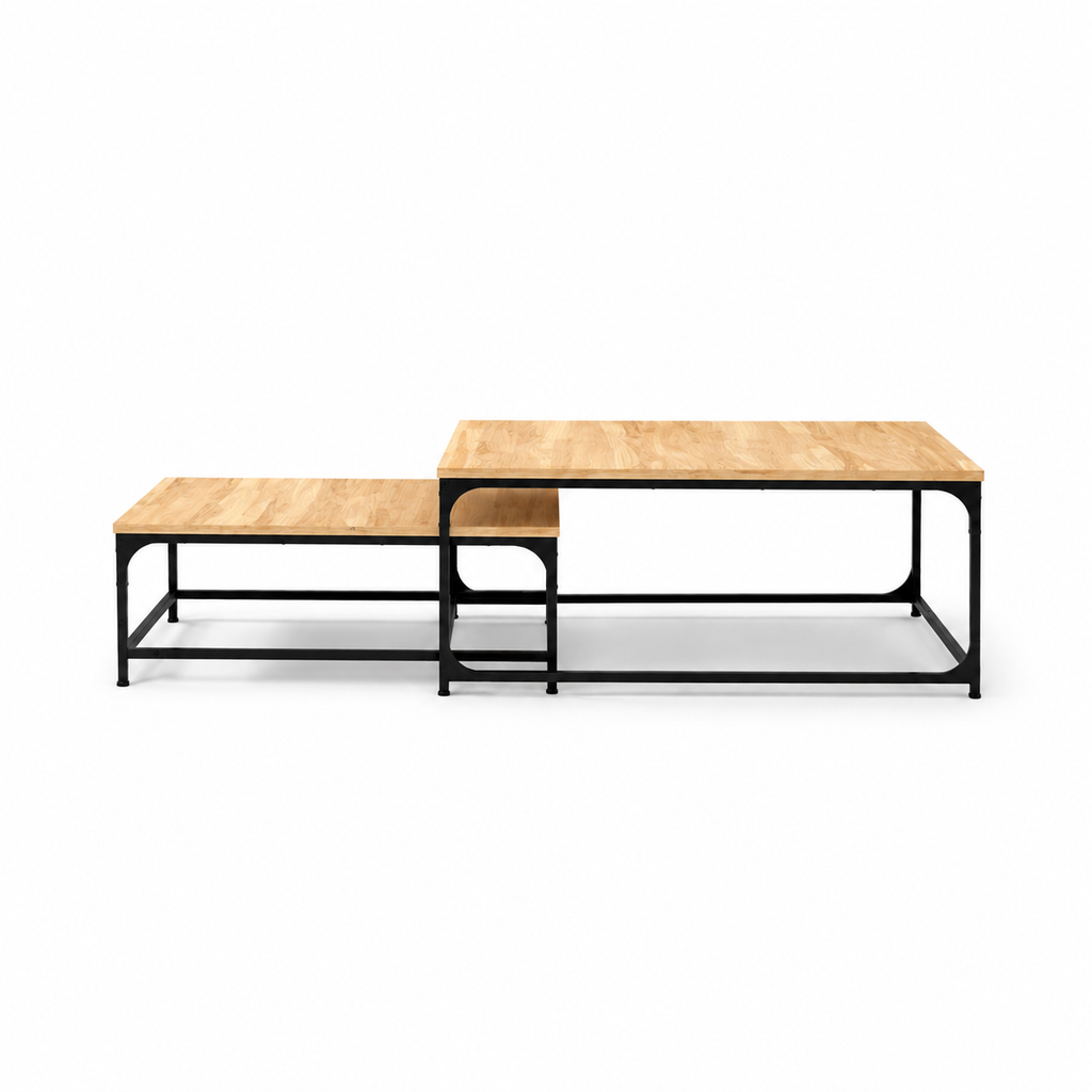 Tables gigognes Chêne Sonoma - autre angle