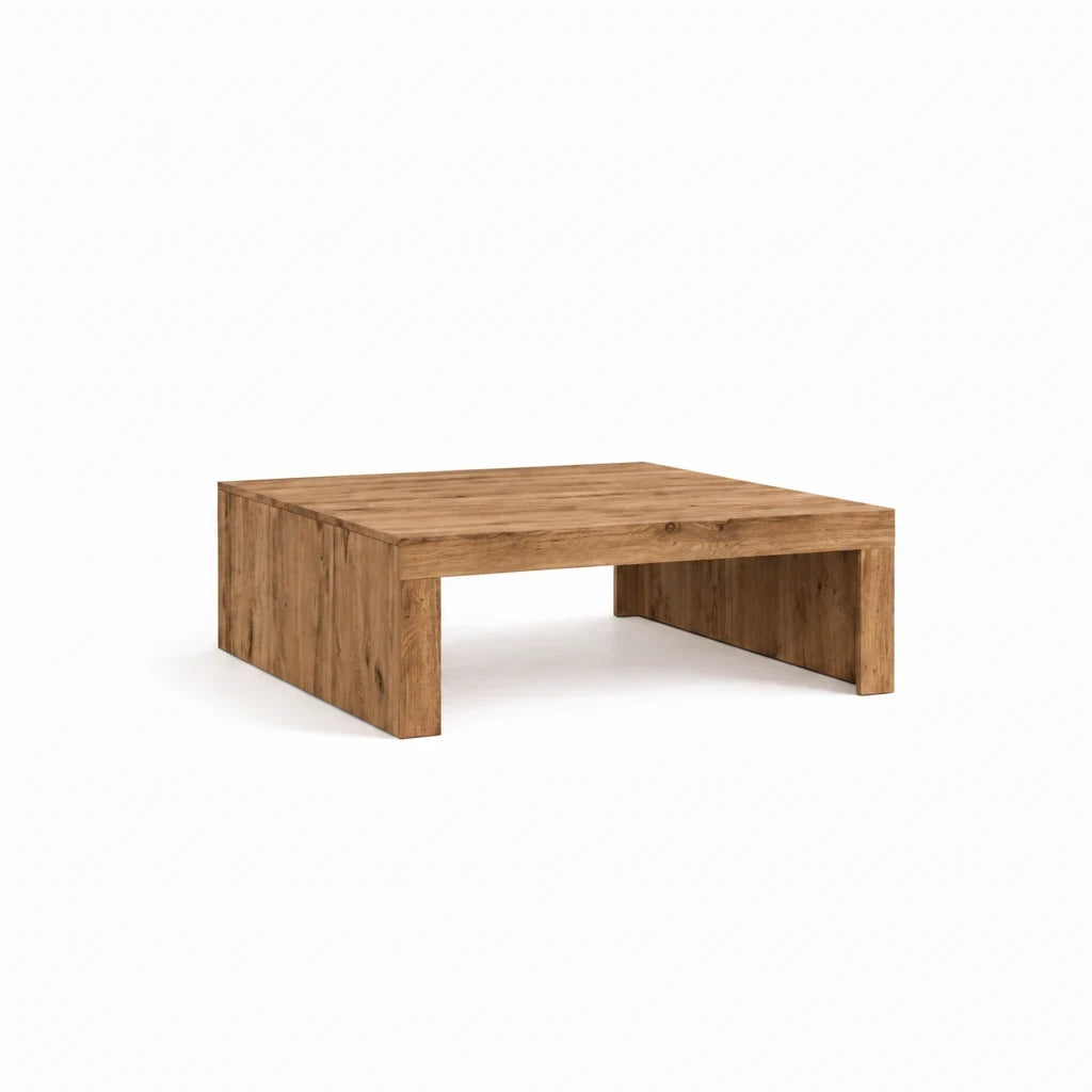 Table Basse Carrée en Bois d'Ingénierie 100 cm