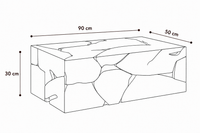 Table Basse Artisanale en Teck Massif Fait Main