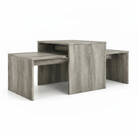 Tables Basses Gigognes Emboîtables Chêne Sonoma Gris