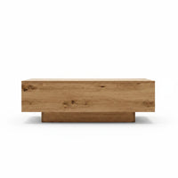 Table Basse en Bois d'Ingénierie 100 cm – Effet Vieux Bois