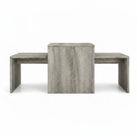 Tables Basses Gigognes Emboîtables Chêne Sonoma Gris