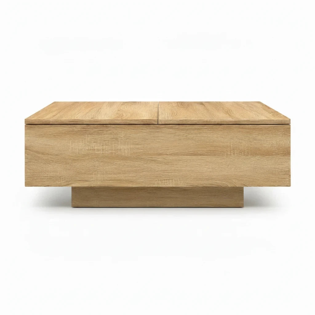 Table Basse Carrée Chêne Sonoma 100 x 100 cm