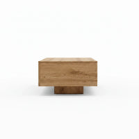 Table Basse en Bois d'Ingénierie 100 cm – Effet Vieux Bois