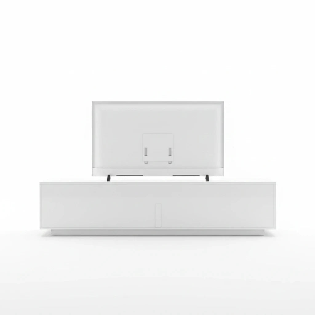 Meuble TV Blanc Modulable avec LED RVB 180 cm