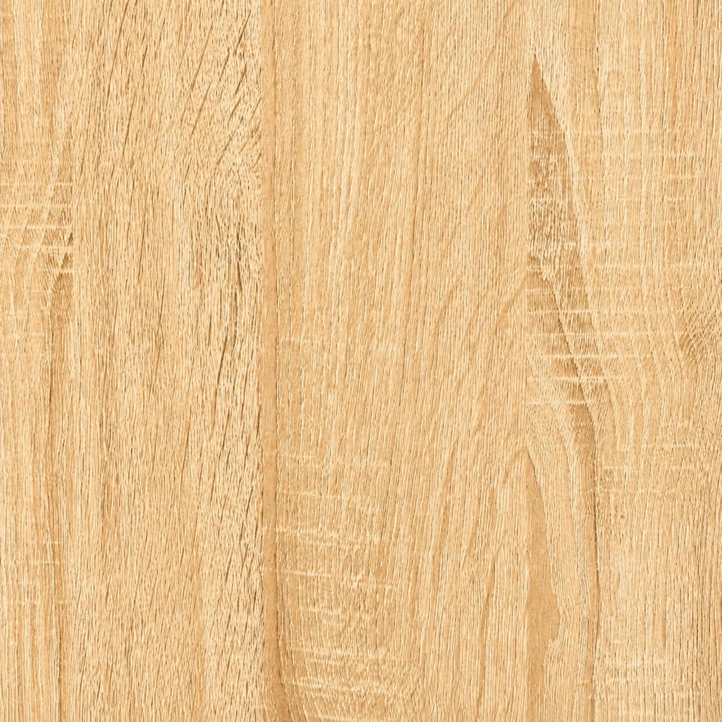Gros plan sur la texture en bois clair finition Sonoma de la table basse Loftora au design moderne et épuré