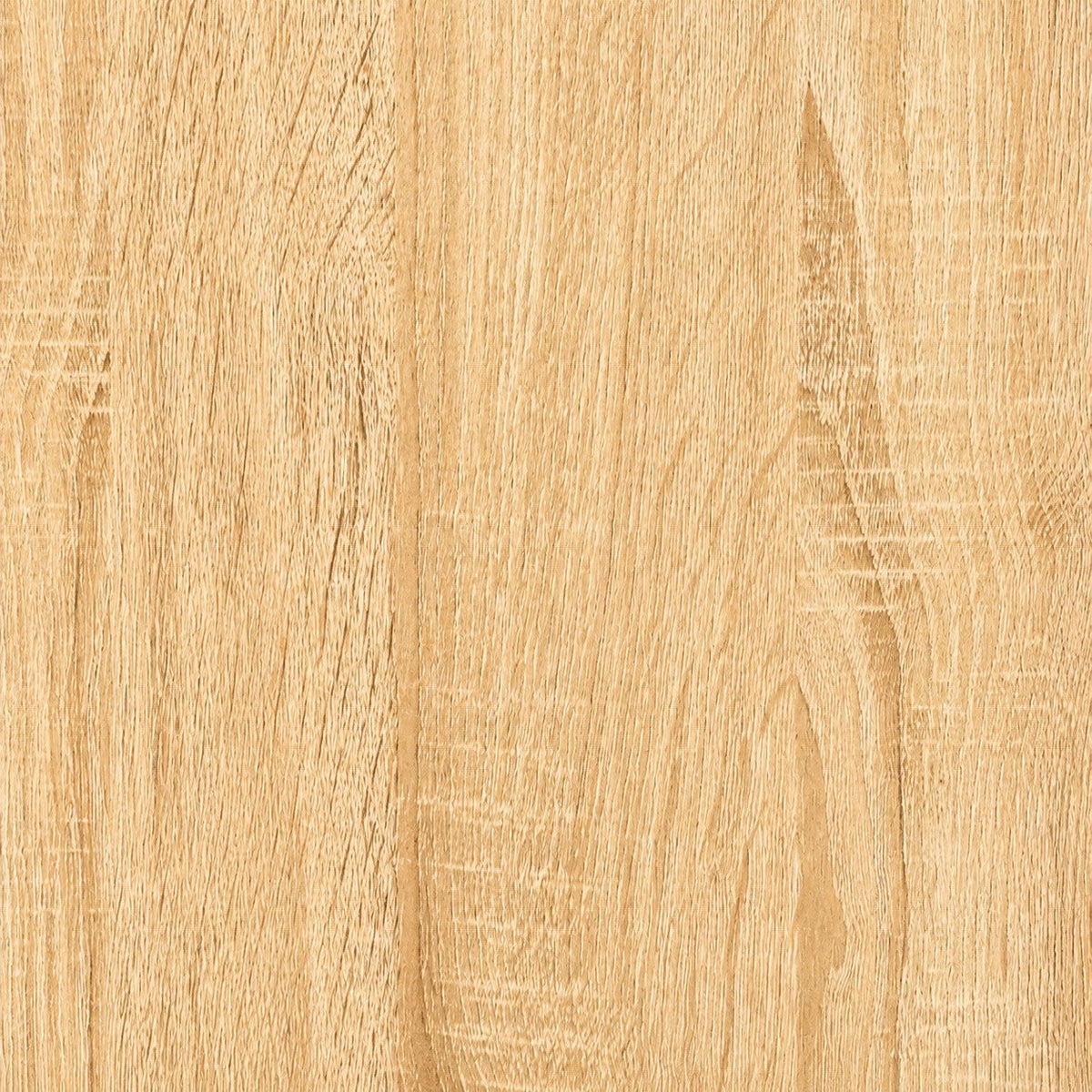 Gros plan sur la texture en bois clair finition Sonoma de la table basse Loftora au design moderne et épuré