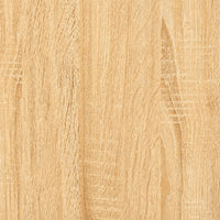 Gros plan sur la texture en bois clair finition Sonoma de la table basse Loftora au design moderne et épuré