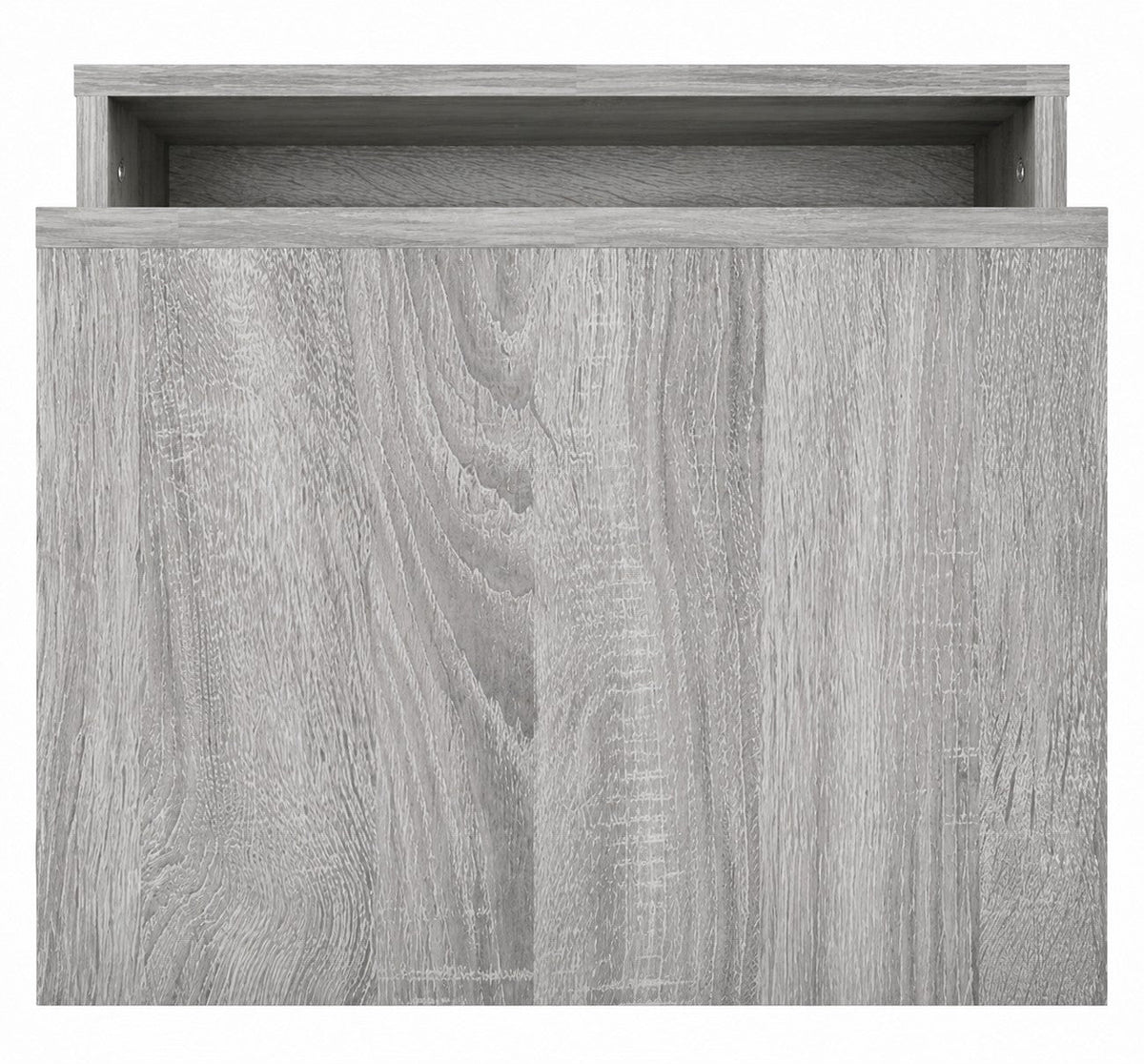 Tables basses gigognes Loftora modernes en bois Sonoma gris avec design emboîtable élégant