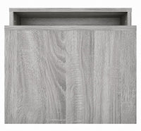 Tables basses gigognes Loftora modernes en bois Sonoma gris avec design emboîtable élégant