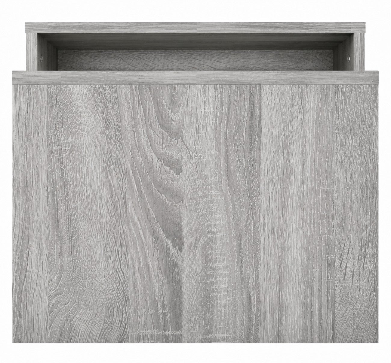 Tables basses gigognes Loftora modernes en bois Sonoma gris avec design emboîtable élégant